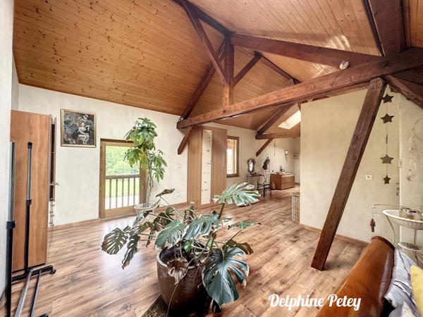 Dpt Haute Savoie (74), à vendre ARTHAZ PONT NOTRE DAME propriété de deux maisons, une de 9 pièces et une de 4 pièces, terrain de 2700 m²