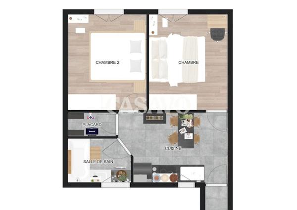 Vente Appartement 3 pièces de 38m² - 93200 Saint-Denis