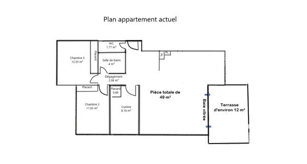 Appartement à vendre 4 pièces 87,87 m² Meudon
