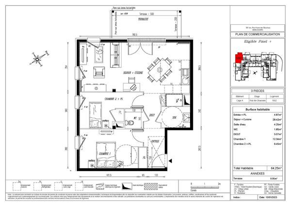 Appartement Angers 2 pièce(s) 18 m2
