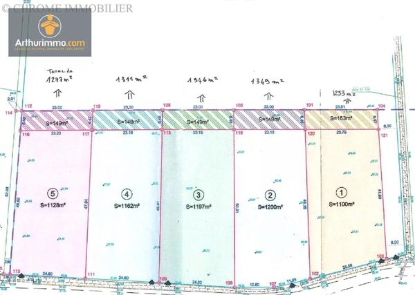 Vente Terrain 1300 m2 à Pardaillan