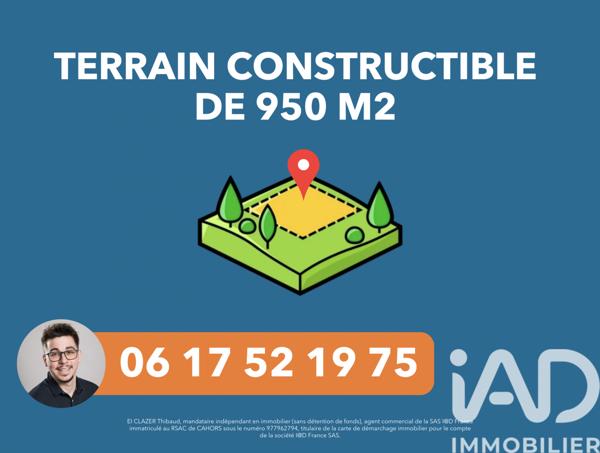 Terrain à vendre 950 m² Saint-Pierre-Lafeuille