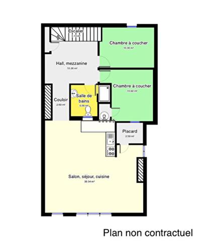 Appartement BRISSAC QUINCE 3 pièce(s) 63.38 m2