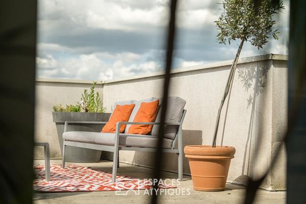 Dernier étage avec terrasse, rooftop et vue panoramique