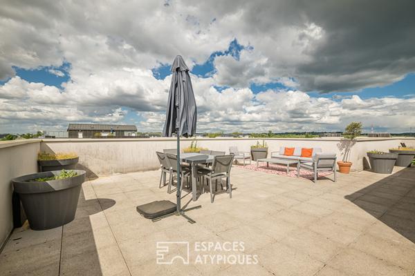 Dernier étage avec terrasse, rooftop et vue panoramique