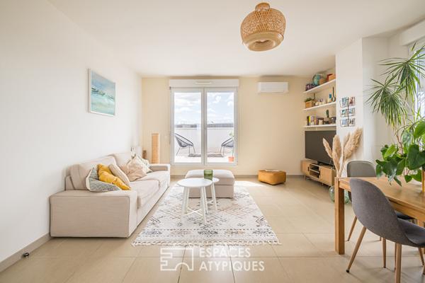 Dernier étage avec terrasse, rooftop et vue panoramique