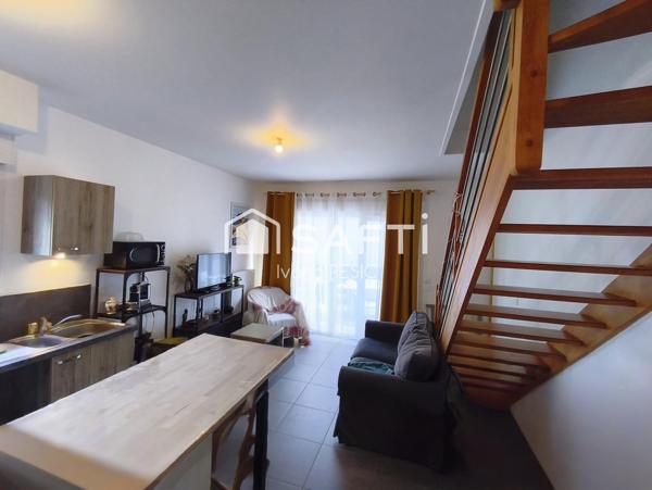 Appartement-maison duplex T3 avec jardin privatif