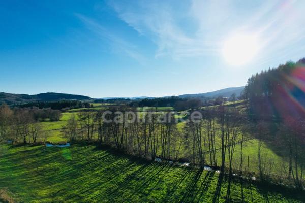 MAISON 70 M2, 2 CHAMBRES, TERRAIN CLOS ET ARBORÉ DE 1 425 M2, VUE DÉGAGÉE, CALME, DOUBLE GARAGE, CAVE, DOUBLE VITRAGE PVC, CHARPENTE/COUERTURE OK, TF 328€