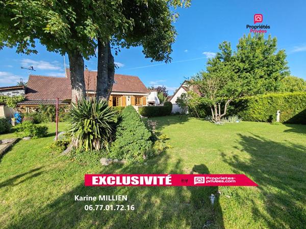 MUZY 27650 Maison individuelle - 1 étage - 3 chambres - 1 bureau - Garage - Quart port - Terrain - 223600  HAI