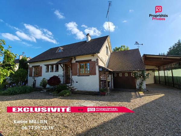 MUZY 27650 Maison individuelle - 1 étage - 3 chambres - 1 bureau - Garage - Quart port - Terrain - 223600  HAI
