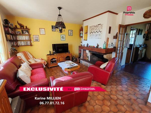 MUZY 27650 Maison individuelle - 1 étage - 3 chambres - 1 bureau - Garage - Quart port - Terrain - 223600  HAI