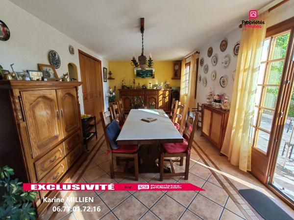 MUZY 27650 Maison individuelle - 1 étage - 3 chambres - 1 bureau - Garage - Quart port - Terrain - 223600  HAI