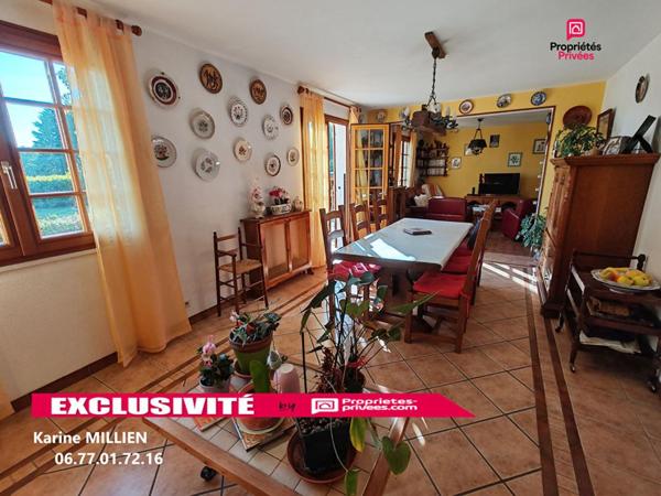 MUZY 27650 Maison individuelle - 1 étage - 3 chambres - 1 bureau - Garage - Quart port - Terrain - 223600  HAI