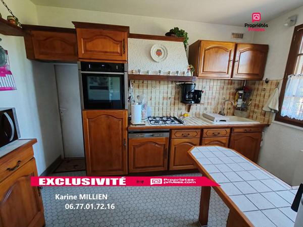 MUZY 27650 Maison individuelle - 1 étage - 3 chambres - 1 bureau - Garage - Quart port - Terrain - 223600  HAI