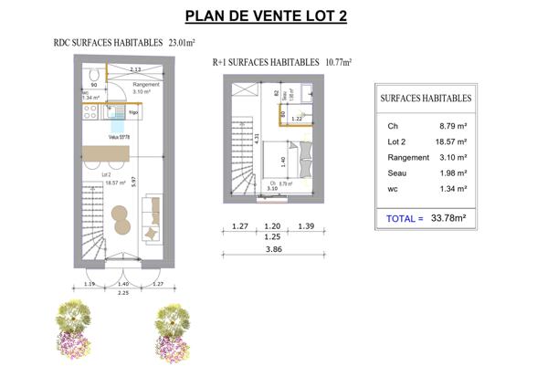 Capbreton (40130) Charmant duplex 2 pièces – Quartier République