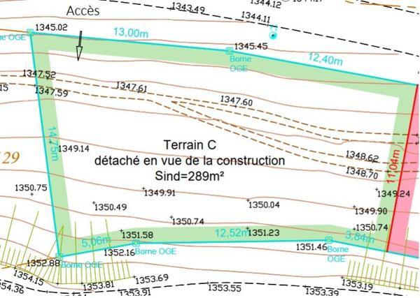 Les Belleville (73440) Massif des 3 vallées : 3 parcelles en vente