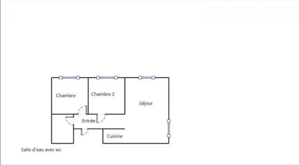Appartement 3 pièces de 50 m² à Le Beausset (83330)