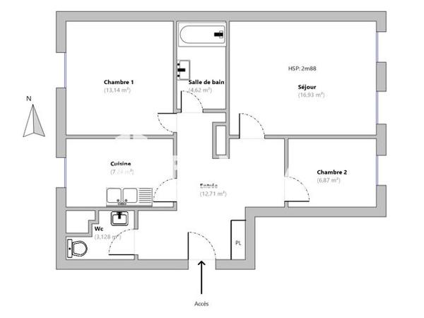 Location Appartement 3 pièces 64.6 m² - RES. PARC PASTEUR Orleans 45000
