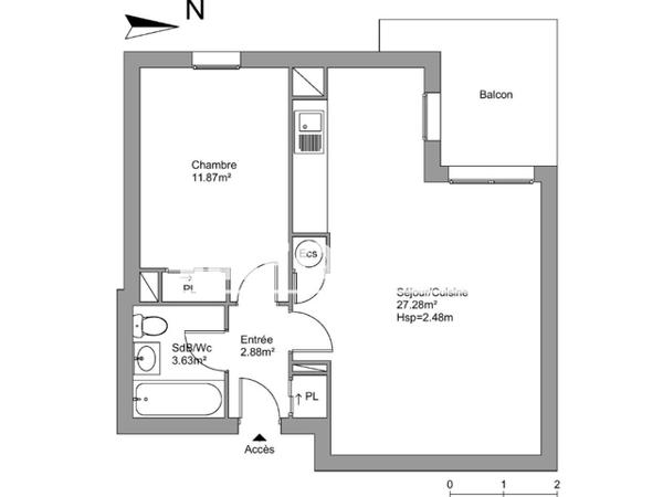 Location Appartement 2 pièces 45.4 m² - 101 BIS RUE MICHEL MONTAIGNE Castillon La Bataille 33350