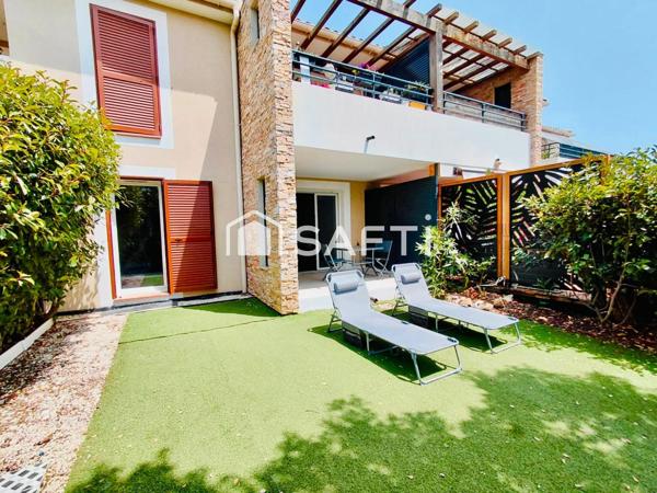 Appartement T2 en parfait état avec terrasse et jardin
