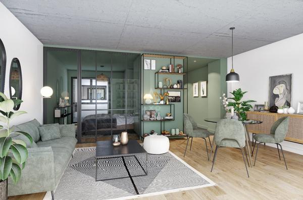 PARIS 15 CENTRE. F2 / 1 CHAMBRE / IMMEUBLE STANDING
