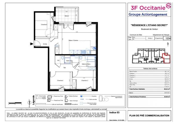 APPARTEMENT N° 1234
