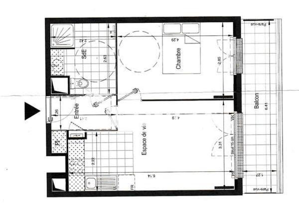 Location Appartement 2 pièces 39.69 m² - 131 AVENUE CHARLES FOUQUET Le Blanc Mesnil 93150