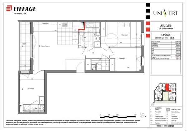Location Appartement 4 pièces 76.7 m² - Alfortville 94140