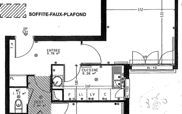 Appartement à louer    2 pièces •  Le Plessis-Robinson