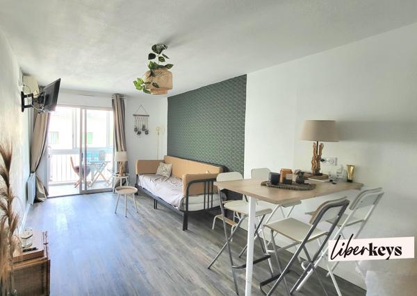 Appartement 33m2 - Carnon - 1ére Ligne - coté rue - 1 place de parking - 1 terrasse