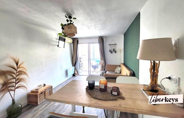Appartement 33m2 - Carnon - 1ére Ligne - coté rue - 1 place de parking - 1 terrasse