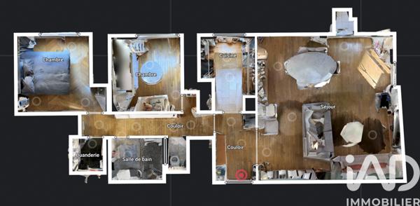 Appartement à vendre 3 pièces 82 m² Courbevoie