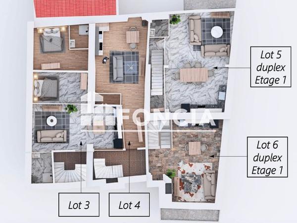 À vendre Appartement 2 pièces 46 m² - Laval 53000