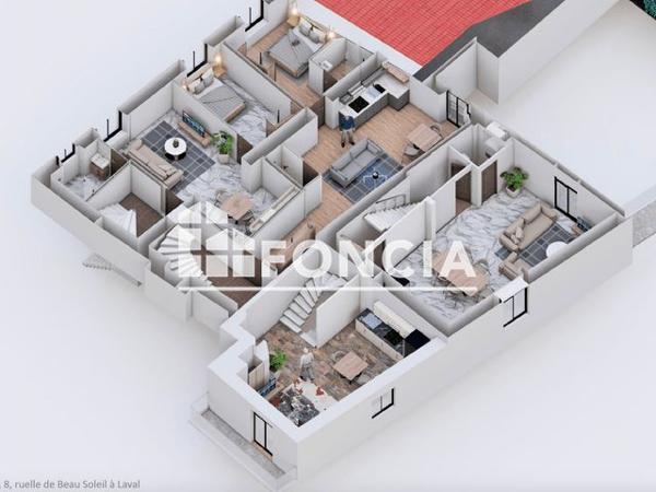 À vendre Appartement 2 pièces 46 m² - Laval 53000