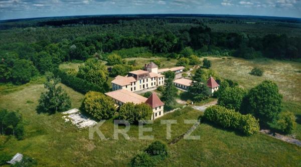 Sud Gironde, Château XVIIIe, base idéale opérateur/investisseurs, 45 min Bordeaux