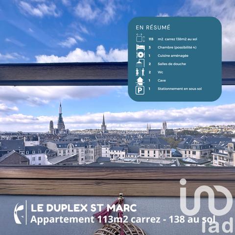 Appartement à vendre 5 pièces 113 m² Rouen