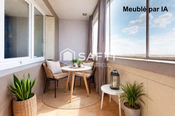 Bel Air / Les Brosses : T3 lumineux avec vue dégagée sur Lyon