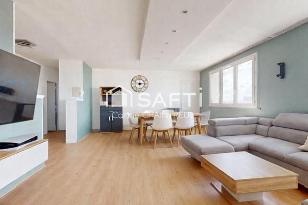 Bel Air / Les Brosses : T3 lumineux avec vue dégagée sur Lyon
