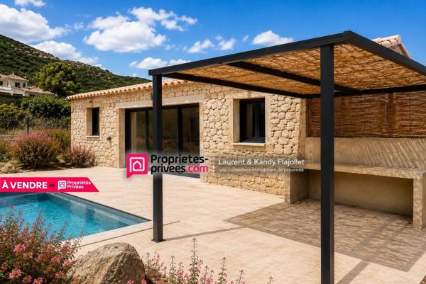 Maison type T3 en pierres séches avec piscine - 20144  Ste Lucie de Porto Vecchio 2A - CORSE DU SUD - FRANCE