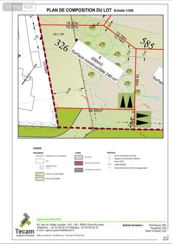 Achat - Terrain à bâtir Saint-Pair-sur-Mer 50380 240 m 2 649 m 2