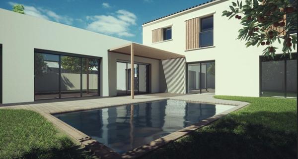 Maison d'architecte neuve, jamais habitée, à deux pas du centre de la Rochelle, de la gare et de l'hôpital !