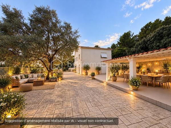 Aux portes de Toulon Est , un cadre naturel privilégié et deux espaces de vies aux multiples possibilités.

Situé entre la Garde et La Farlède, à proximité des commodités, cette propriété de construction traditionnelle développe 200 M² habitables implantée sur un terrain boisé de 13680 M² .

En position dominante, elle offre un environnement verdoyant, une exposition plein sud et une piscine de 12 x 6 M, pour profiter pleinement des extérieurs.

Cette  construction traditionnelle de 200 M² offre deux espaces de vie distincts repartis sur deux niveaux: 

Au rez-de-chaussée:   un espace de  78 M² comprend une  cuisine aménagée, 3 chambres actuelles ou 2 chambres et séjour accédant sur une vaste terrasse agrémentée d'un abri propice aux repas et aux  moments de convivialité,  grande salle d'eau ainsi qu'un wc indépendant.
Un grand garage et un local technique de 37 M² complètent ce niveau.

Au 1er étage: Un second espace  122 M² accueille  un vaste  salon baigné de lumière naturelle ouvrant   sur une  magnifique terrasse qui surplombe le coin piscine dédié à la détente. La  cuisine  aménagée de 27 M² avec son espace repas se prolonge par une arrière cuisine fonctionnelle.  Deux chambres de 13 M²chacune, une salle de bains, wc indépendant ainsi qu'une véranda isolée et chauffée complètent cet étage.

Un extérieur généreux, entre intimité et nature. La propriété bénéficie d'un vaste terrain de 13 680 M², dans un environnement naturel préservé d'une urbanisation dense. La piscine de 12 x 6 m, les terrasses et les espaces extérieurs invitent à profiter de cet écrin de nature en toute saison.

Une modernisation permettra de personnaliser les espaces et de révéler tout le potentiel de cette propriété. 

Pour vous aider à vous projeter, des suggestions d'aménagement intérieur et extérieur réalisées par  intelligence artificielle, illustrent les différentes possibilités de décoration et d'aménagement, sans modification de structure.

LES ATOUTS QUI FONT LA DIFFERENCE: 

- Propriété en position dominante
- Un environnement naturel privilégié, préservé d'une urbanisation dense
- A l'abri des regards pour une tranquillité absolue
- Cadre de vie au cœur de la nature aux portes de Toulon
- Exposition  plein sud, baignée de lumière naturelle
- Vaste espace de stationnement pouvant accueillir une dizaine de véhicule environ
- Climatisation réversible dans toutes les pièces
- Double vitrage et Volets roulants à l'étage
- Double vitrage et volets au rdc
- Cumulus solaire de 500 L
- Excellente performance énergétique : DPE classé "B"
- Combles accessibles offrant une importante capacité de stockage
- Ressources en eau sur la propriété: forage et puits
- Une partie du terrain en zone agricole environ 5000 M² permet toute activité en lien avec l'agriculture.

Une opportunité à découvrir pour celles et ceux qui recherchent un cadre de vie spacieux, au calme et surtout à proximité de TOULON.

N'hésitez pas à me contacte plus d'informations.