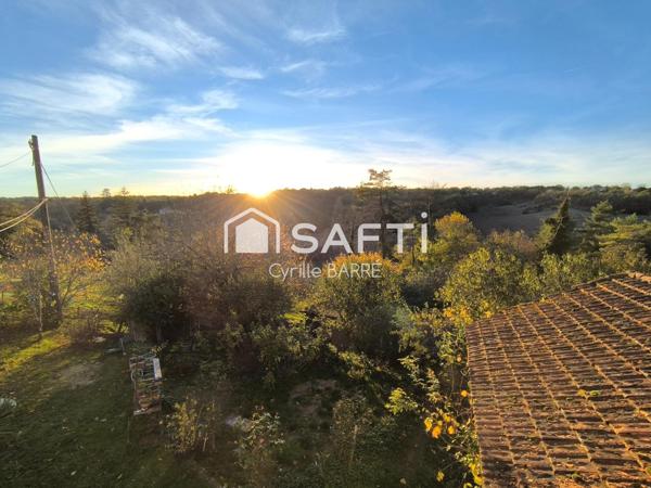 Maison en pierre avec vue et dépendances sur 2 ha