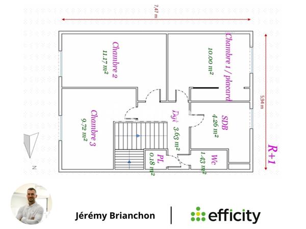 Maison
         4 pièces
        - 85 m² Exclusivité 370 000 € *
