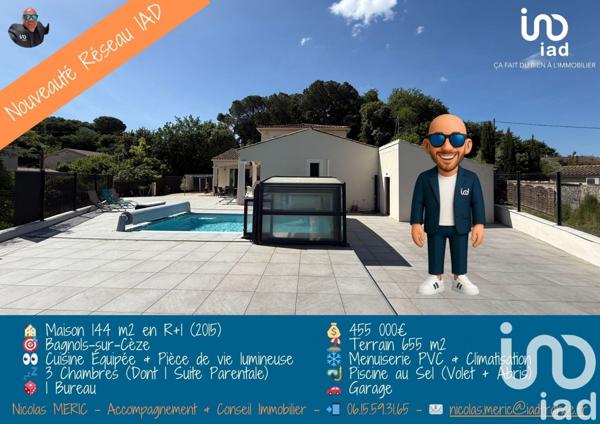 Maison 5 pièces de 144 m² à Bagnols-sur-Cèze (30200)