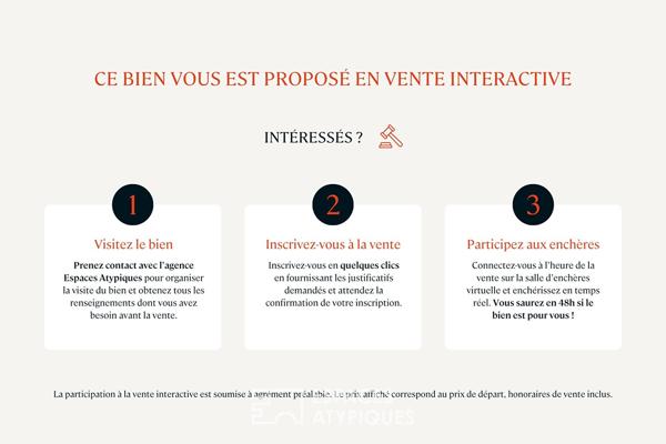 Deux maisons communicantes et un deux-pièces autour d’une cour privée