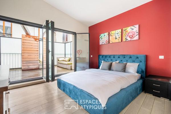 Deux maisons communicantes et un deux-pièces autour d’une cour privée