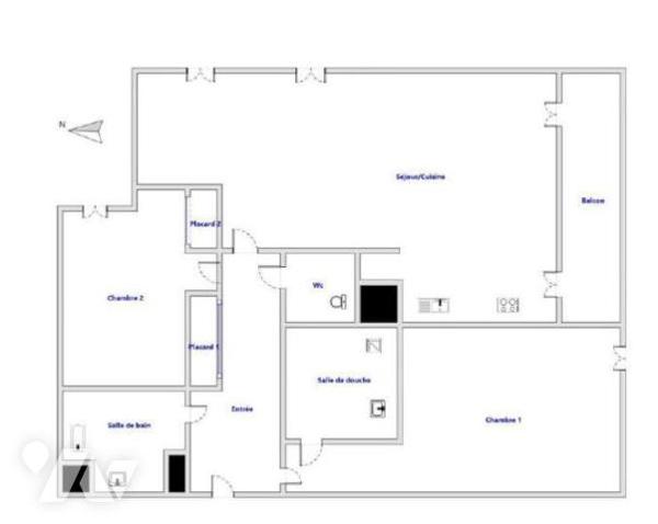 Bagnolet - Appartement T2/T3 avec loggia + Parking - Calme et verdoyant
