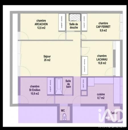 Location appartement 5 pièces 94 m² Pessac