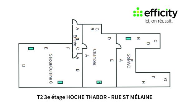 Appartement 2 pièces - 40 m²